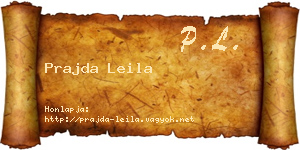 Prajda Leila névjegykártya